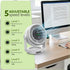 Regal Rechargeable Digital Desk Fan, 6 Inch, 3600mAh Battery, 5 Speeds, Type-C Charging, LED Display, Brushless Motor, Low Noise Operation, Personal Mini Table Fan for Home Office Bedroom Travel