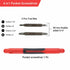 4in1 Pocket Screwdriver, Portable, 13x5x6.8 cm, Orange