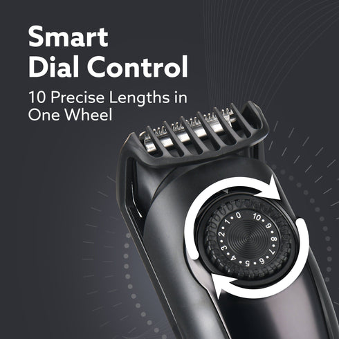 Beard Trimmer MT1122, 10 Length Settings with digital display USB rechargeable multifunctional for home and travel