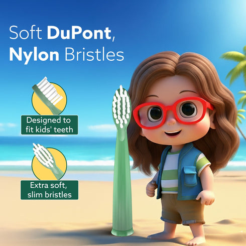 Rex Lite Kids Brush Head Refill set of 2pcs,Replacement Brush Heads