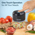Elite Rechargeable Mini Electric Chopper, Food Grade Bowl, Stainless Steel Blades, Rechargeable, One Touch Operation, for Chopping Garlic, Ginger, Onion, Vegetable, Nuts, 250 Ml, Black