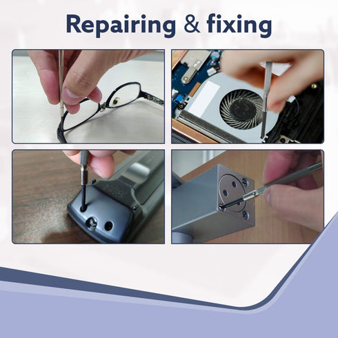 6-Piece Precision Screwdriver Set, for Home, DIY, Professional & Industrial Use Ideal for Carpentry, Construction, Mechanical & Plumbing Tasks