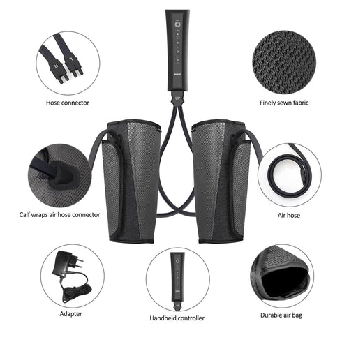 Air Compression Leg Massager- (Black)