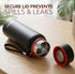 Elegant 700ml Stainless Steel Water Bottle, Up to 24 Hrs. Hot & Cold, ISI Certified, Triple Vacuum Insulated, Leak-Proof, Rust-Proof, BPA-Free, for Office, Travel, Gym, 1Y Warranty, Gun Black