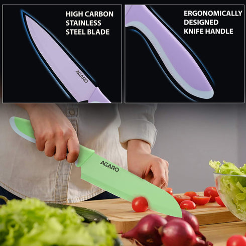 Royal Knife Set of 6pcs SS Multi Color