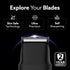 Beard Trimmer MT7007, 60 mins run time with Type C, 2pcs limit comb - 1mm & 3mm, Protective Cap, Washable Trimmer Head | Trimmer for Men