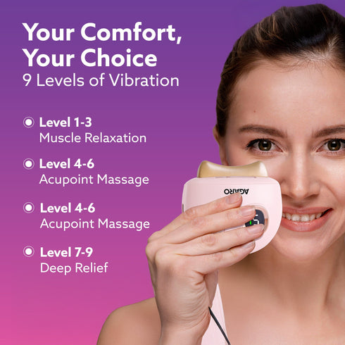 Electric Gua Sha Massager 1719 blends traditional skincare with modern tech. With 9 modes, red light therapy, sonic pulses, and heat therapy, it helps reduce acne, smooth wrinkles