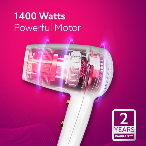 HD1417 Wall Mounted Hair Dryer 1400W, Electric Wall Mount Hair Dryer, Hotel, Bathroom, Household, Wall Hanging Dryer, White