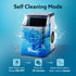 Galaxy Ice Maker, Compact Ice Maker, 3.2L water Tank, Cube ice, Stainless Steel Body