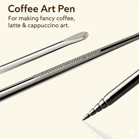 Milk Frothing Pitcher – 350ml Stainless Steel Coffee Jug with Latte Art Pen | Durable 304 Steel Espresso Pitcher for Milk Frothing, Cappuccino & Barista Tools