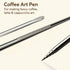 Milk Frothing Pitcher – 350ml Stainless Steel Coffee Jug with Latte Art Pen | Durable 304 Steel Espresso Pitcher for Milk Frothing, Cappuccino & Barista Tools