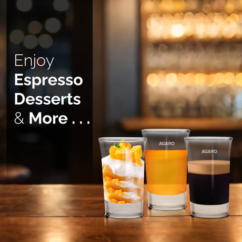 Elegant Shot Glass 45ml, Set of 6, Whisky Shot, Vodka Shot, Tequila Shot, Liquor Shot, Wine Tasting, Cocktail, Home, Bar