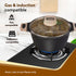 Imperial Granite Non Stick Cookware Set, 4pcs Cookware Set, 24cm &16cm Sauce pan with Lid, 28cm Deep Fry Pan with Lid, Cast Aluminium, Gas & Induction Compatible