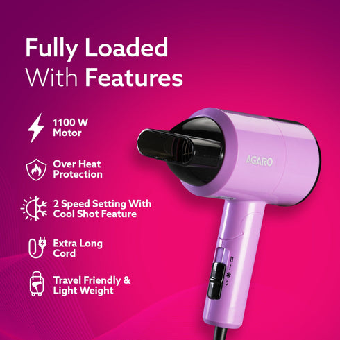 HD 1211 Hair Dryer with 1100 watts