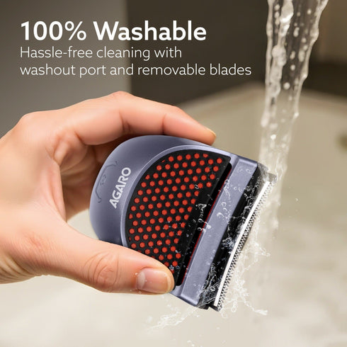 Hair Clipper 1717: Cordless, waterproof trimmer with curved blades and 4 combs (3, 6, 9, 12mm). Perfect for self-haircuts, grooming, and easy cleaning