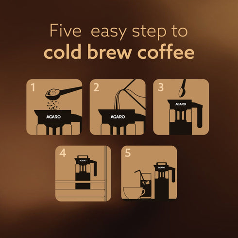 Regal Iced Brew Coffee Maker & Iced Tea Brewer – 1.3 L Borosilicate Glass Pitcher, Food Graded BPA Free Silicon with Reusable Mesh Filter – Dishwasher Safe – Ideal for Home & Travel