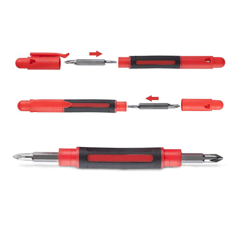 4in1 Pocket Screwdriver, Portable, 13x5x6.8 cm, Orange