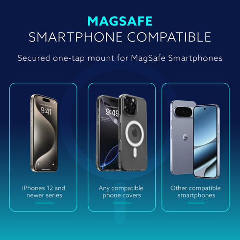 Magnetic Car Mobile Holder Stand with Ultra-Strong N52 Magnet