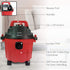 Rapid Vacuum Cleaner,1000W,Wet&Dry,for Home, Plastic Body,Red,10 Liter, Cartridge