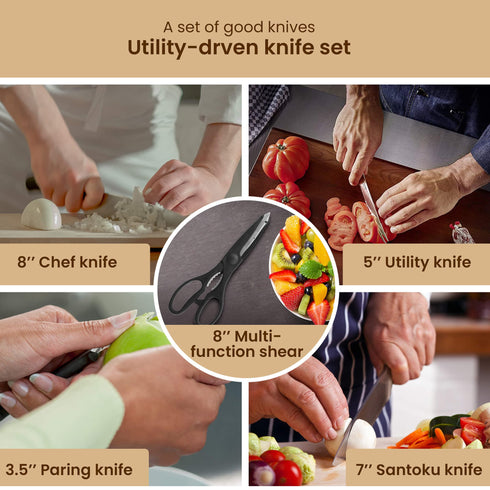 6x1 set for Knife and Scissor - SS