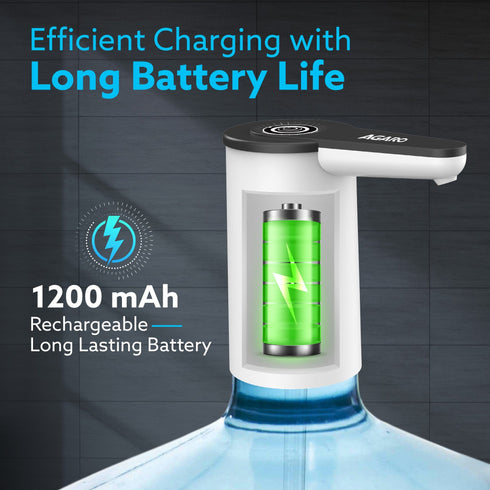 Imperial Automatic Electric Water Dispenser Pump for 20 Litre Bottle | USB Rechargeable, Portable Drinking Water Pump for Home, Kitchen, Office & Camping
