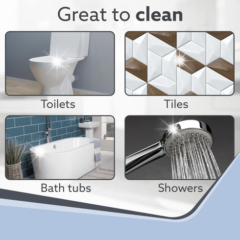 Regal Cleaning Brush for Household, Toilet, Kitchen, Bathroom Cleaning, High Speed Oscillating Technology, Long Handle, 3 Heads for Scrubbing / Removing stain, Dirt, Cordless, Blue & Yellow