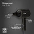 Hair Dryer for Men, 1200 Watts, 2 Heat Speed and Cool Mode, Foldable (Compact in Size), Black