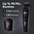Beard Trimmer MT1122, 10 Length Settings with digital display USB rechargeable multifunctional for home and travel