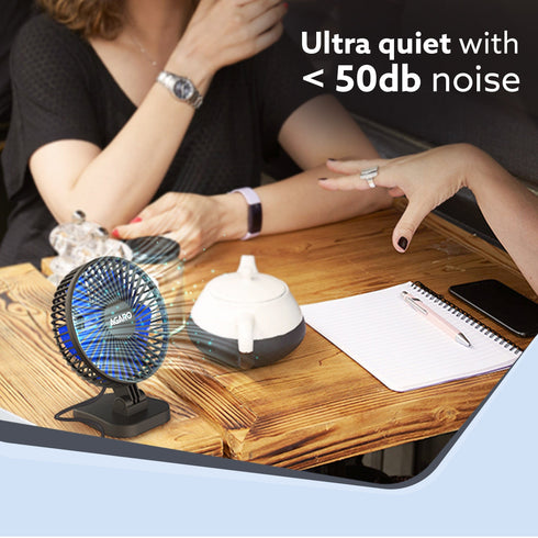 Breeze USB Desktop Fan, Personal Mini Fan for Home Office Bedroom, Study, Black