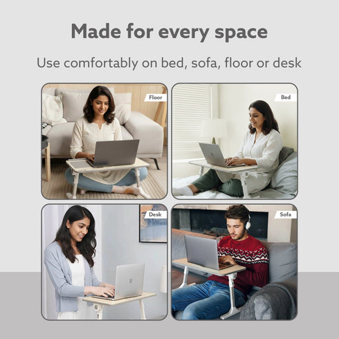 Laptop Table with 1800 RPM USB Cooling Fans