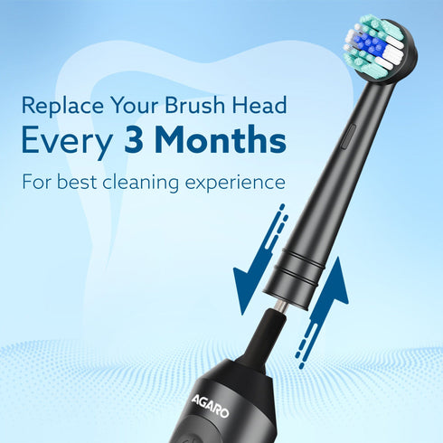Cosmic Oscillating Brush Head Refill 4pcs | Soft-bristle toothbrush for effective plaque removal and a healthier smile.