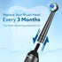 Cosmic Oscillating Brush Head Refill 4pcs | Soft-bristle toothbrush for effective plaque removal and a healthier smile.