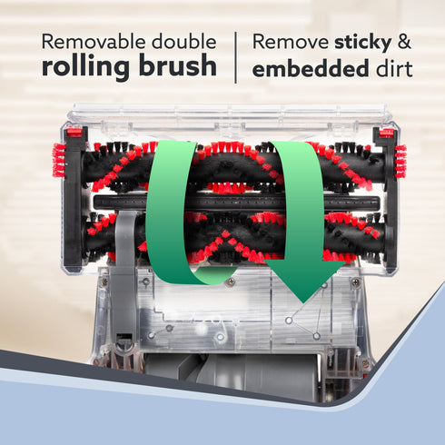 Elite Upright Wet & Dry Carpet Cleaner, 800W, 13.5 kPa Suction Pressure, 2 in 1 Handheld Carpet Spot Cleaner Machine, Dual Rolling Brush, Upholstery Cleaner, Carpet Washer for Spills & Stains