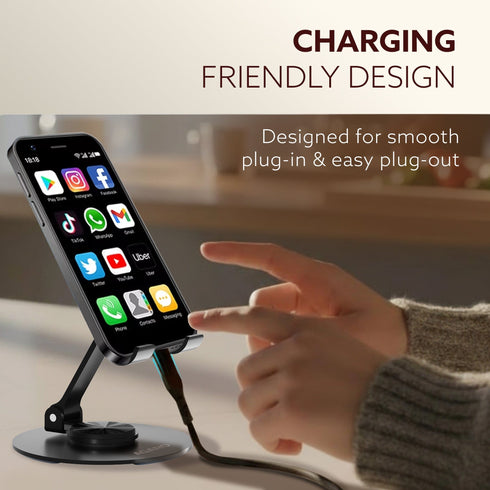 Revolving Mobile Stand – 360° Rotating & Adjustable Phone Holder with Adjustable Height & Angle