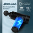 Regal Gun Massager, 4 Heads, 6 Speed, Rechargeable, Handheld, Percussion Muscle Massager for Full Body Pain Relief, Muscle Relaxation of Neck, Shoulder, Back, Foot for Men & Women, Black.