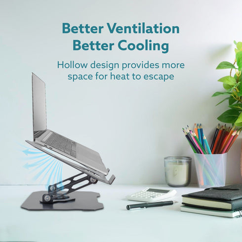 Metal Laptop Stand, 360° Rotating