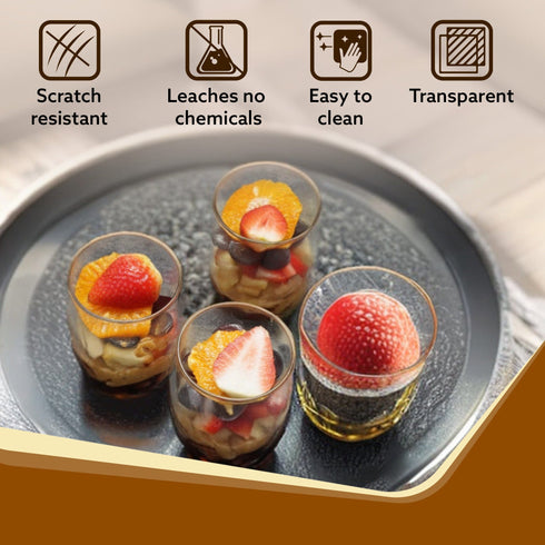 Elite Borosilicate Glass Tumbler, Serves Water, Cold Drinks, Juice, Milk, Pack of 6, 255 ml, Flame Proof Glasses, Microwave & Dishwasher Safe, Transparent