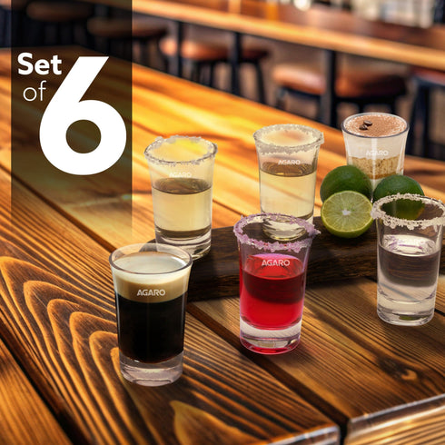 Elegant Shot Glass 45ml, Set of 6, Whisky Shot, Vodka Shot, Tequila Shot, Liquor Shot, Wine Tasting, Cocktail, Home, Bar