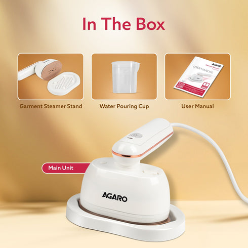 Regal Mini Garment Steamer, 1200 Watts, Wrinkle Remover, Fast Heating, Scratch Resistant Titanium Coated Plate, 2In1 Horizontal Vertical Use