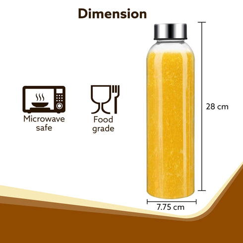 Elite Borosilicate Glass Bottles, Pack of 3