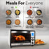 Imperial 30L Digital OTG, Convection Oven Toaster Griller with 9 Preset Cooking Modes, Motorized Rotisserie, Backlit LCD, for Baking, Grilling & Toasting, Silver