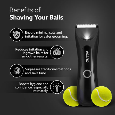 Grand Body Trimmer, For Beard, Body Shaving, 6 Length Settings, Self Sharpening Ceramic Blades, Waterproof (IPX7), Cordless, LED Torch, Dock Charging