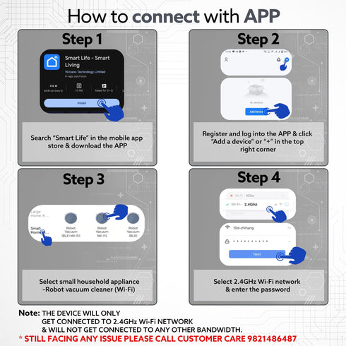 Alpha Robot Vacuum Cleaner, Brush, Dry Vacuum & Wet Mop, Automatic Cleaning, Upto 3200Pa Strong Suction, Rechargeable, App Control, Lidar Navigation, Editable Map to Clean, Hard Floor & Carpet