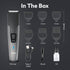 Beard Trimmer MT5005, 90 mins run time with Type C, 6 comb attachments, Self sharpening blades | Trimmer for Men