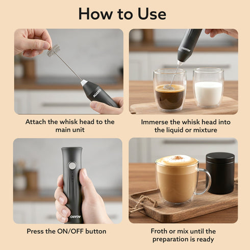 Regal Rechargeable Milk Frother, 3-Speed Handheld Electric Whisk with Stand, Portable Mixer for Coffee, Lattes, Hot Chocolates, Shakes & Eggs, Home & Office Use, Stainless Steel