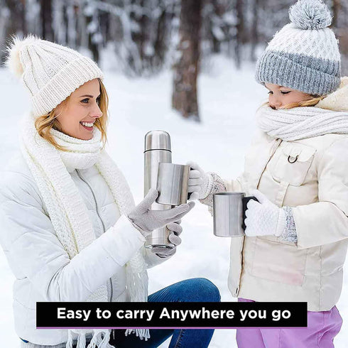 Delight Stainless Steel Flask, 500ml, Grey