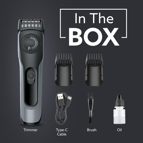 Beard Trimmer MT2525, Cordless ElectricBeard_Trimmer with Precision Dial, USB Rechargeable, 20 Length Settings Mustache Trimmer for Mens Gifts