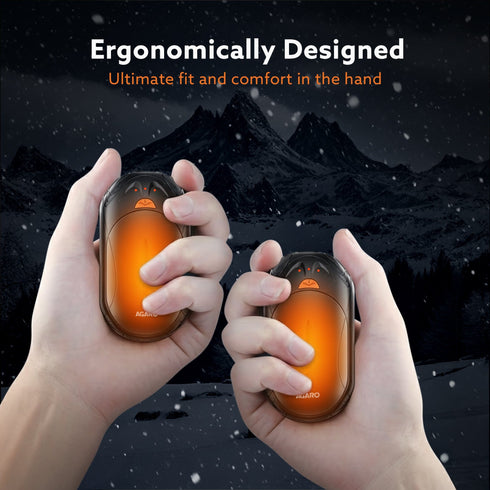 Regal Rechargeable Hand Warmer 3000mAh x 2 – Portable Electric Pocket Heater | 3 Heat Levels | 20Hrs Runtime | Type-C Fast Charging | Winter Essential for Hands, Feet, Pain Relief & Outdoor Use