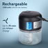 Elite Rechargeable Mini Electric Chopper, Food Grade Bowl, Stainless Steel Blades, Rechargeable, One Touch Operation, for Chopping Garlic, Ginger, Onion, Vegetable, Nuts, 250 Ml, Black