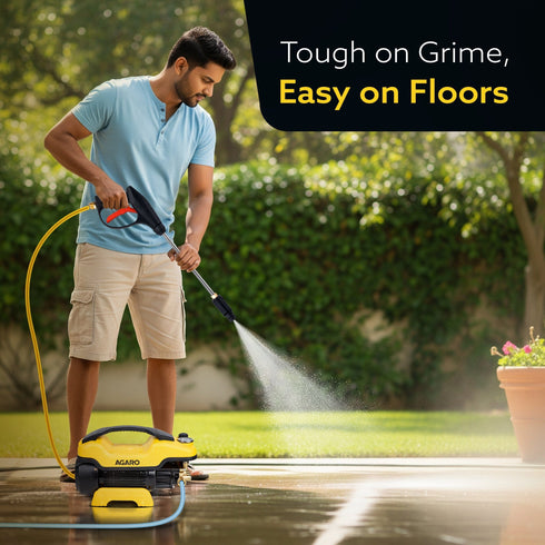 Supreme Plus High Pressure Washer,2200 Watts, 8L/Min Flow Rate, 140 Bars, Yellow